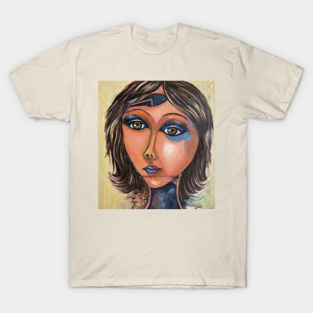 Woman's portrait T-Shirt by ESSED